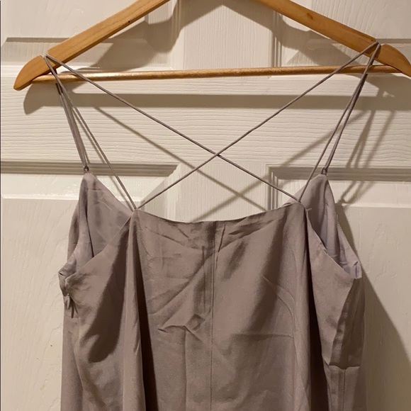 Madewell V-neck silk slip dress - Picture 6 of 10